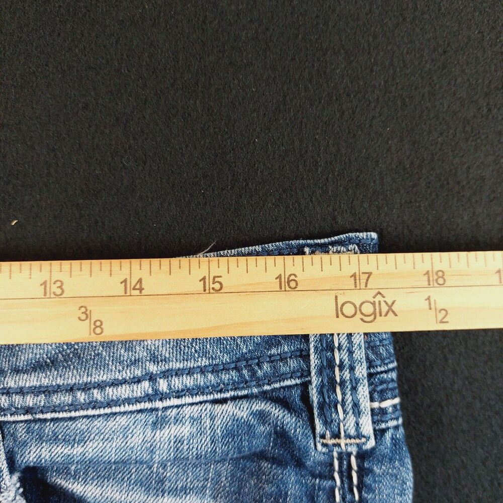 Silver Suki Surplus Bootcut Jeans Women's 32x32 (Fit 34x31) Blue Flap Pockets - Picture 6 of 9